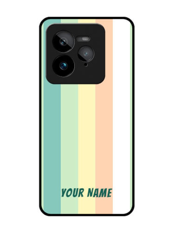 Custom Realme GT 7 Pro Custom Glass Phone Case - Multi - Colour Stripes Design
