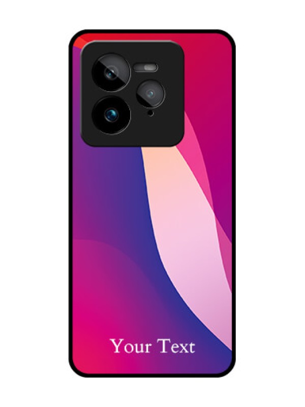 Custom Realme GT 7 Pro Custom Glass Phone Case - Digital Abstract Overlap Design