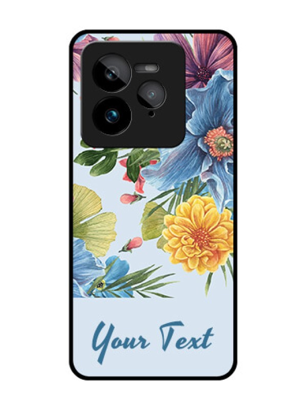 Custom Realme GT 7 Pro Custom Glass Phone Case - Stunning Watercolored Flowers Painting Design