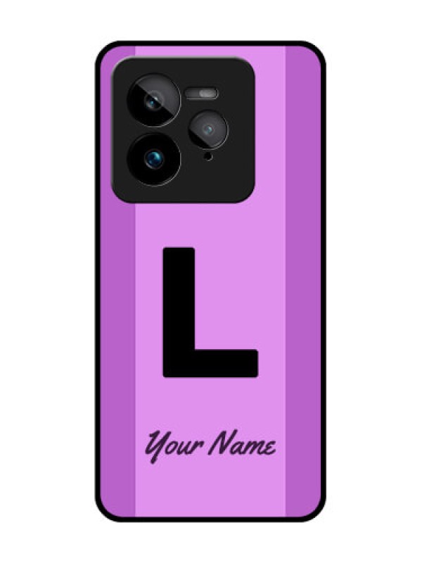 Custom Realme GT 7 Pro Custom Glass Phone Case - Tricolor Custom Text Design