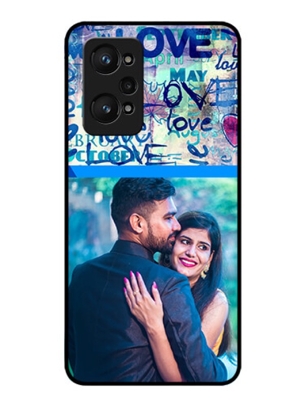 Custom realme GT Neo 2 5G Custom Glass Mobile Case - Colorful Love Design