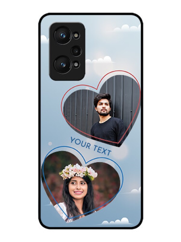 Custom realme GT Neo 2 5G Custom Glass Mobile Case - Blue Color Couple Design