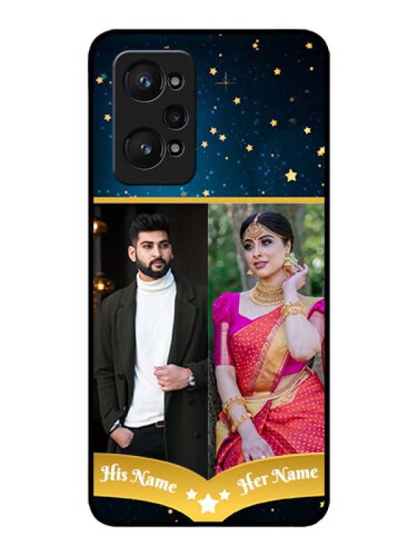 Custom realme GT Neo 2 5G Custom Glass Phone Case - Galaxy Stars Backdrop Design
