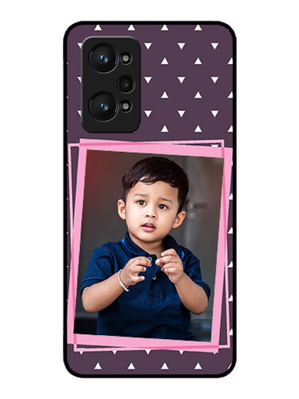 Custom realme GT Neo 2 5G Custom Glass Mobile Case - Triangle Pattern Dotted Design