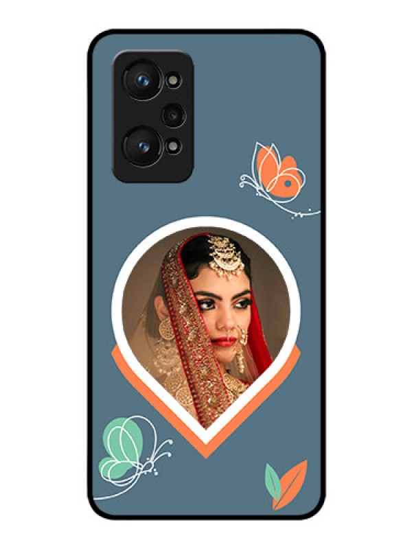 Custom Realme Gt Neo 2 5G Custom Glass Mobile Case - Droplet Butterflies Design