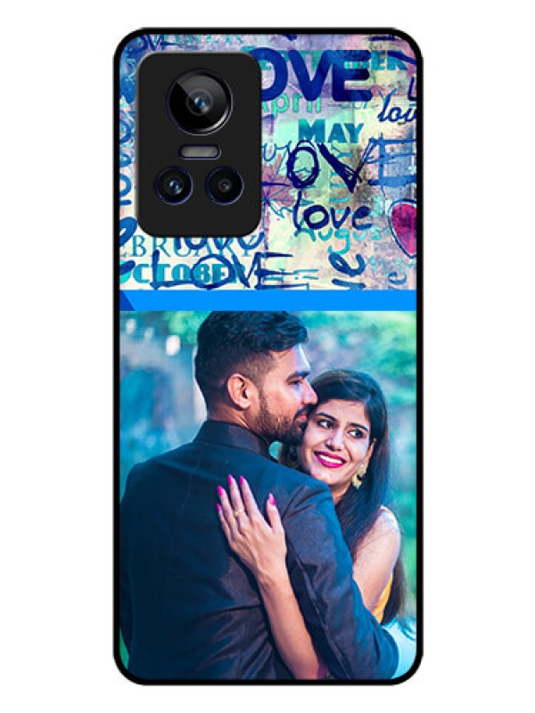 Custom Realme GT Neo 3 150W Custom Glass Mobile Case - Colorful Love Design