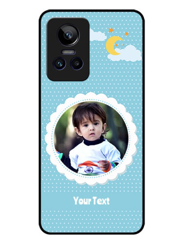 Custom Realme GT Neo 3 150W Personalised Glass Phone Case - Violet Pattern Design