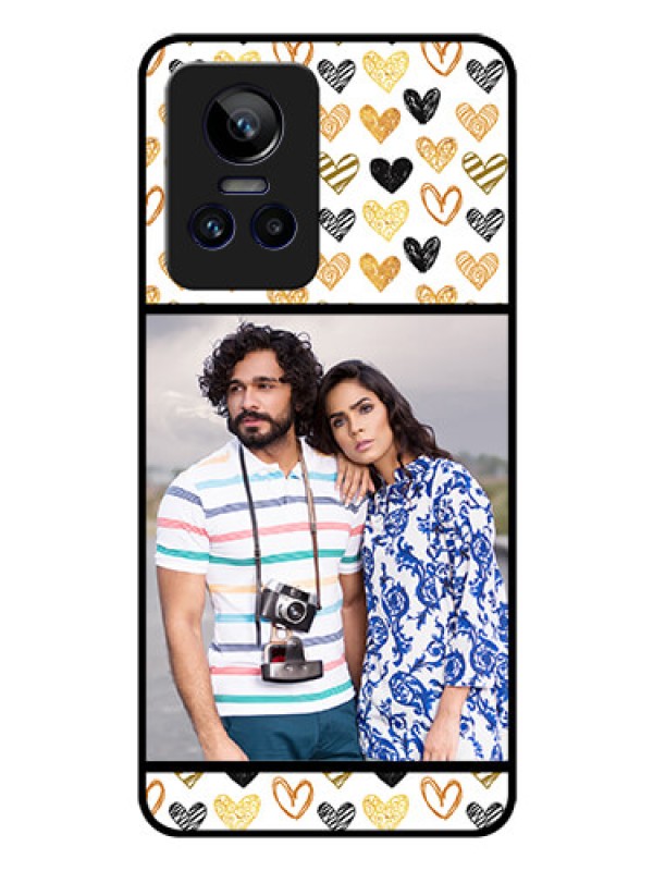 Custom Realme GT Neo 3 150W Photo Printing on Glass Case - Love Symbol Design