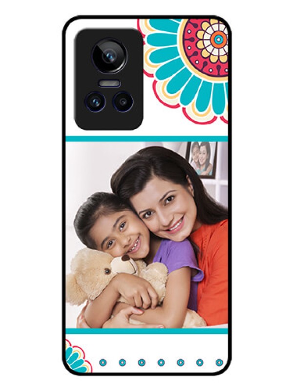 Custom Realme GT Neo 3 150W Custom Glass Phone Case - Flower Design