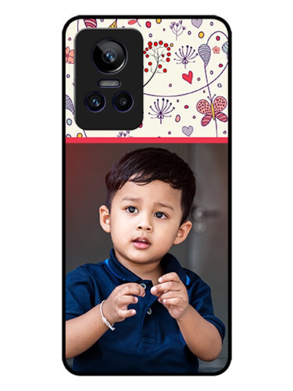 Custom Realme GT Neo 3 150W Custom Glass Mobile Case - Premium Floral Design