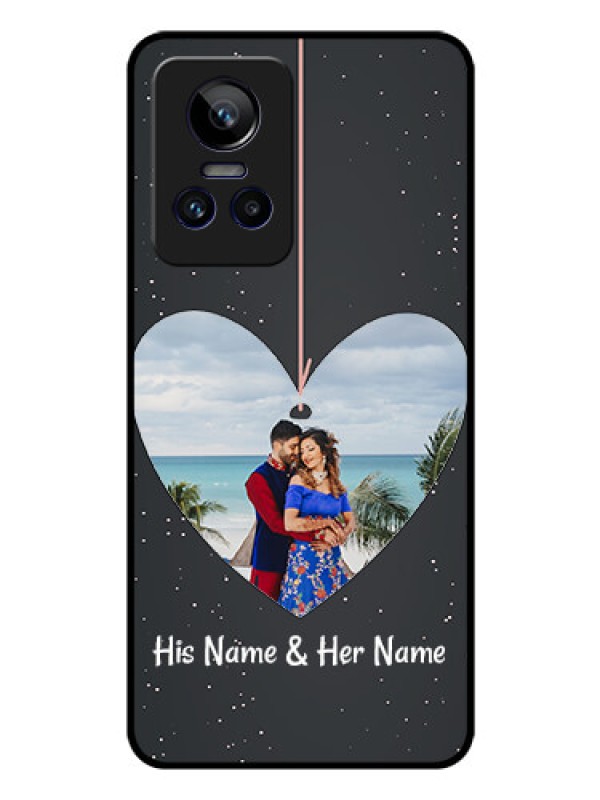 Custom Realme GT Neo 3 150W Custom Glass Phone Case - Hanging Heart Design