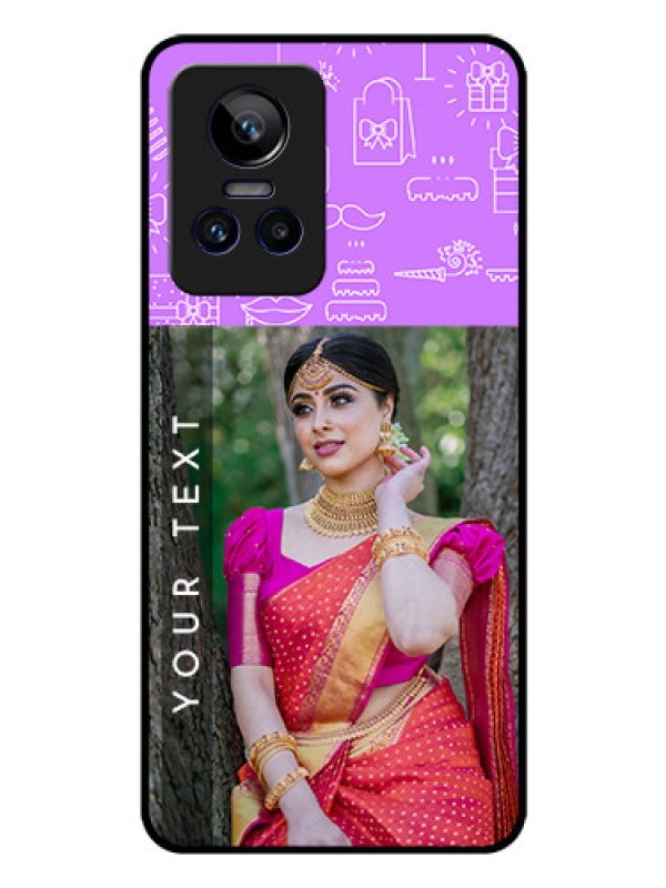 Custom Realme GT Neo 3 150W Custom Glass Mobile Case - Birthday Icons Design
