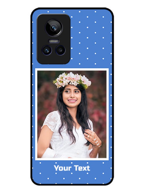 Custom Realme GT Neo 3 150W Photo Printing on Glass Case - Polka dots design