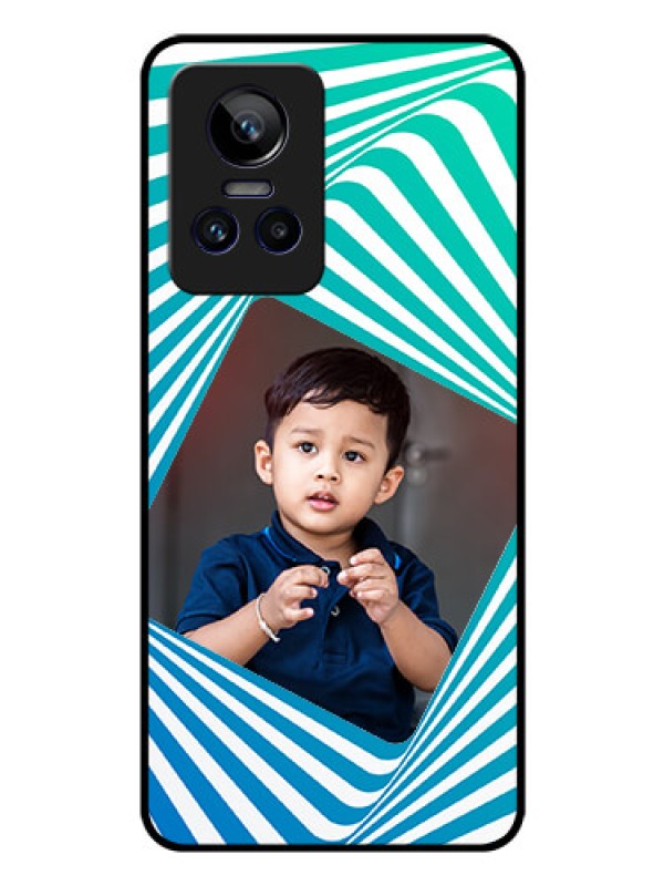 Custom Realme GT Neo 3 150W Personalized Glass Phone Case - Abstract Spiral Design