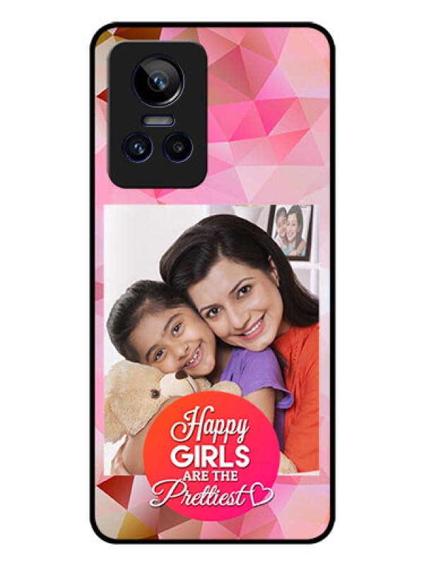 Custom Realme GT Neo 3 150W Photo Printing on Glass Case - Abstract Triangle Design