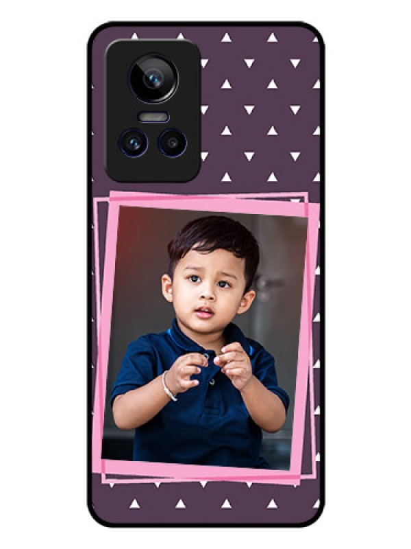 Custom Realme GT Neo 3 150W Custom Glass Mobile Case - Triangle Pattern Dotted Design
