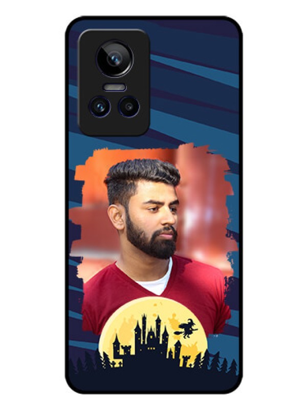 Custom Realme GT Neo 3 150W Photo Printing on Glass Case - Halloween Witch Design
