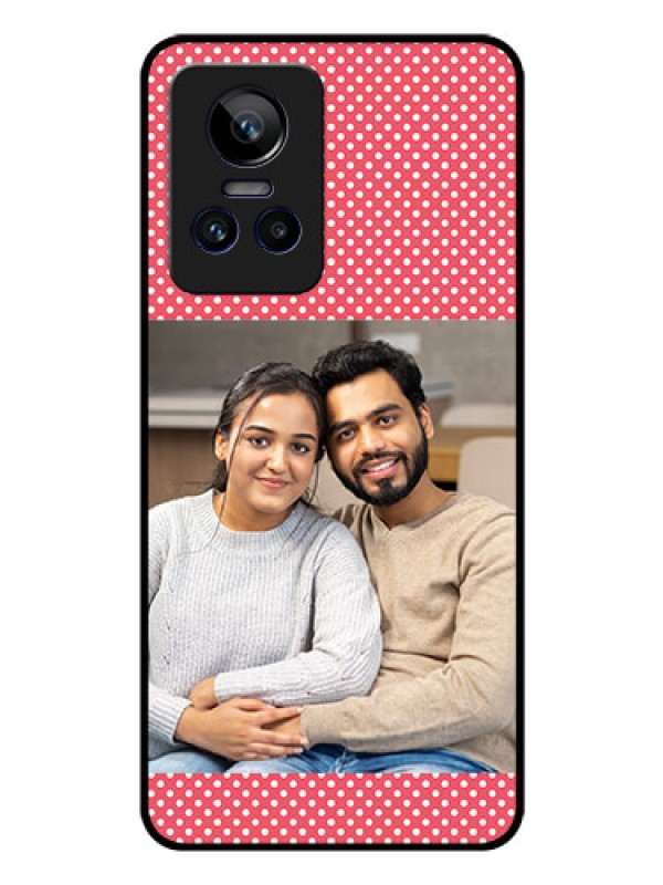 Custom Realme GT Neo 3 5G Custom Glass Phone Case - White Dotted Design