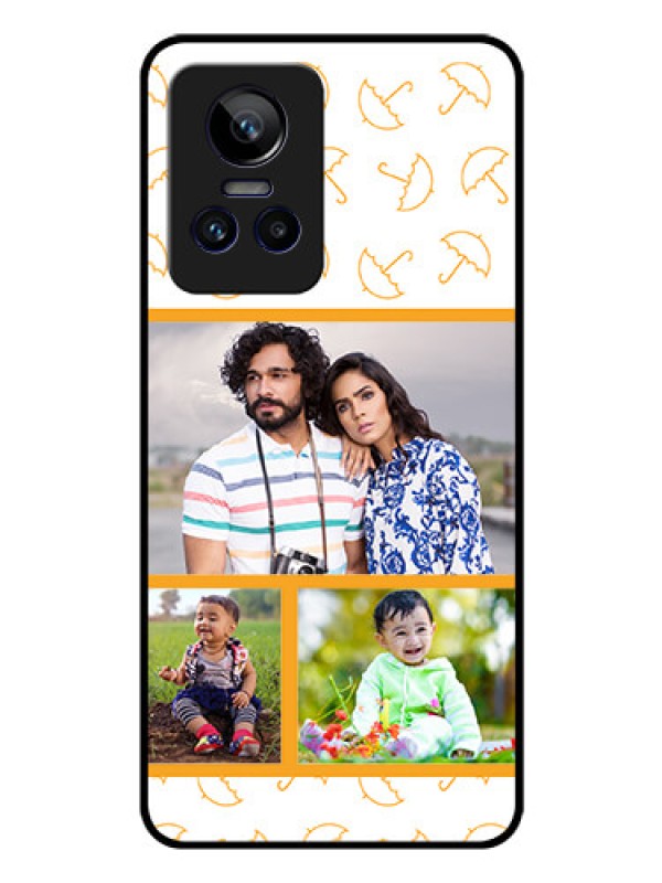 Custom Realme GT Neo 3 5G Custom Glass Mobile Case - Yellow Pattern Design