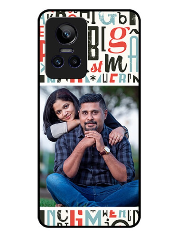 Custom Realme GT Neo 3 5G Personalized Glass Phone Case - Alphabet Design