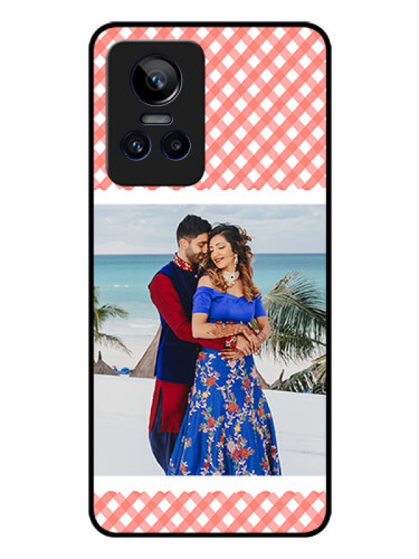 Custom Realme GT Neo 3 5G Personalized Glass Phone Case - Pink Pattern Design