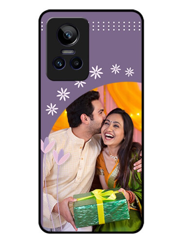 Custom Realme GT Neo 3 5G Custom Glass Mobile Case - Lavender flowers design