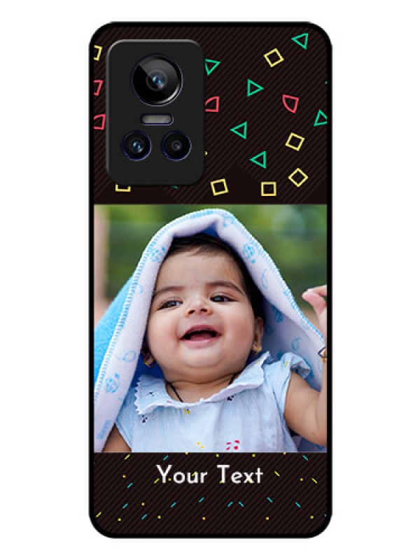 Custom Realme GT Neo 3 5G Custom Glass Phone Case - with confetti birthday design