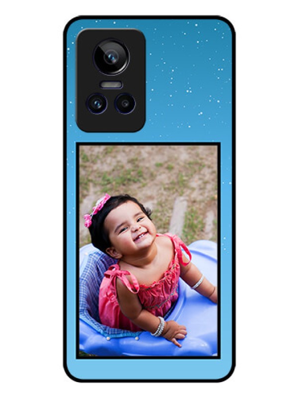 Custom Realme GT Neo 3 5G Custom Glass Mobile Case - Wave Pattern Colorful Design
