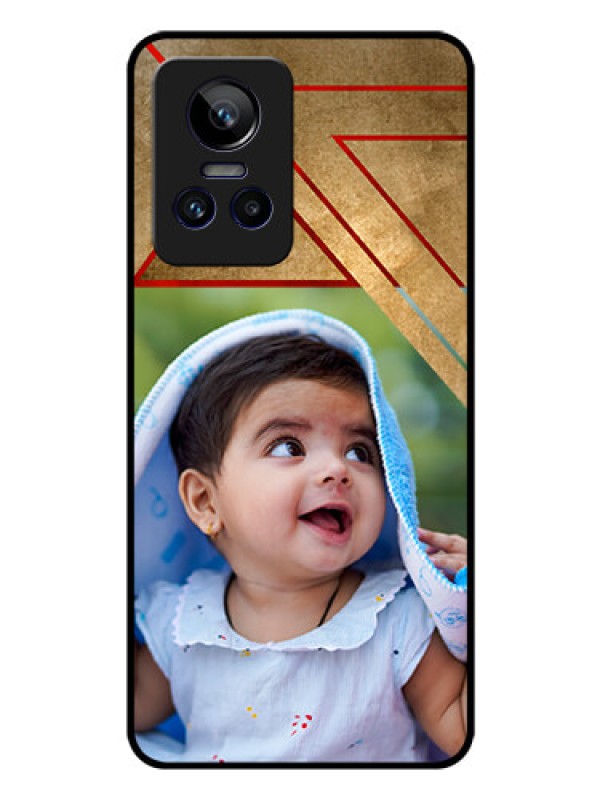 Custom Realme GT Neo 3 5G Personalized Glass Phone Case - Gradient Abstract Texture Design