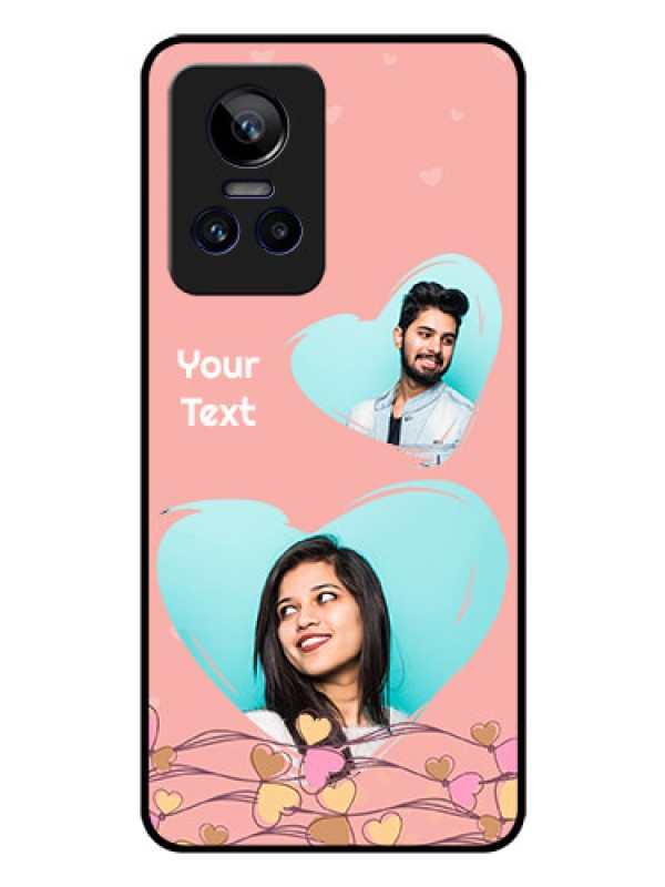 Custom Realme GT Neo 3 5G Custom Glass Mobile Case - Love Doodle Design