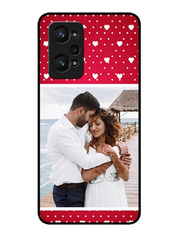Custom Realme GT Neo 3T Photo Printing on Glass Case - Hearts Mobile Case Design