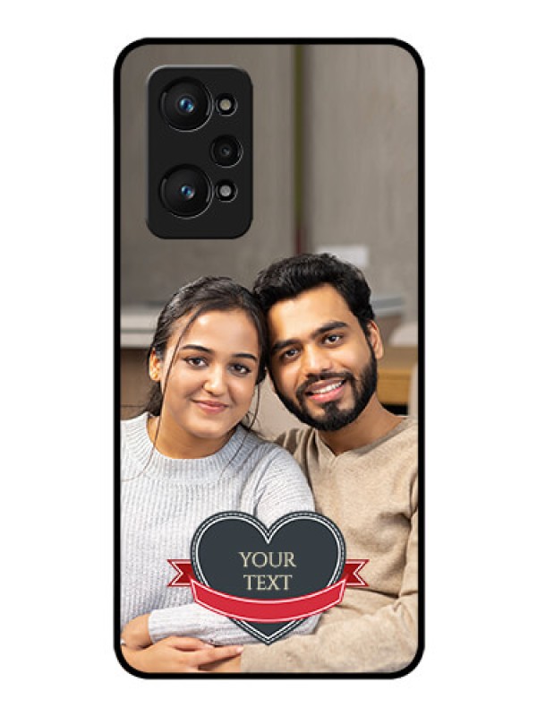 Custom Realme GT Neo 3T Custom Glass Phone Case - Just Married Couple Design