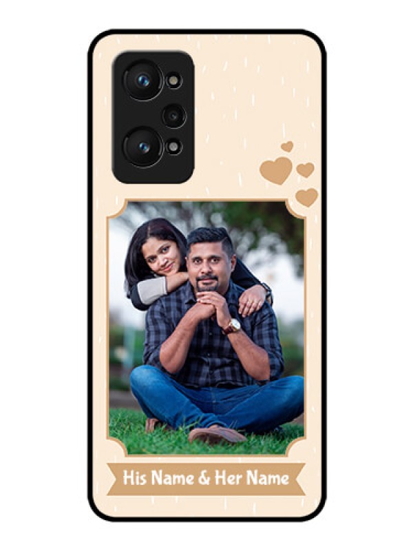 Custom Realme GT Neo 3T Custom Glass Phone Case - with confetti love design