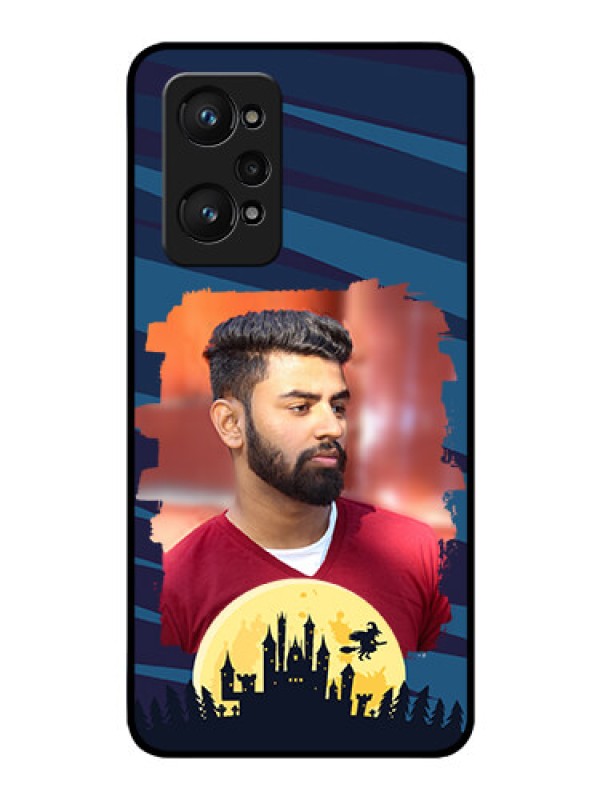 Custom Realme GT Neo 3T Photo Printing on Glass Case - Halloween Witch Design