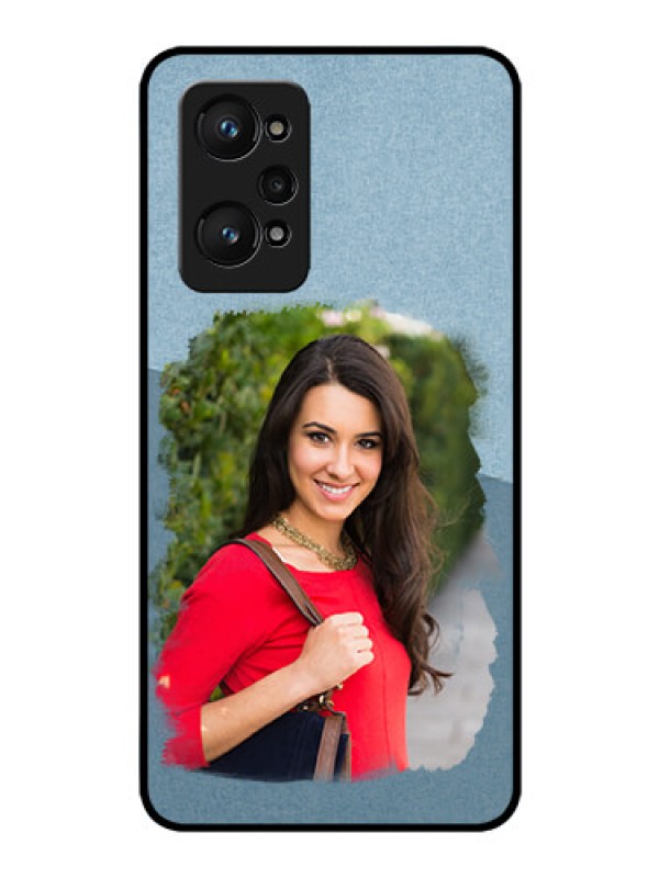 Custom Realme GT Neo 3T Custom Glass Mobile Case - Grunge Line Art Design