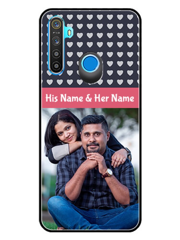 Custom Realme Narzo 10 Custom Glass Mobile Case  - Love Symbols Design
