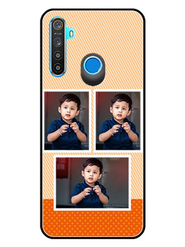 Custom Realme Narzo 10 Photo Printing on Glass Case  - Bulk Photos Upload Design