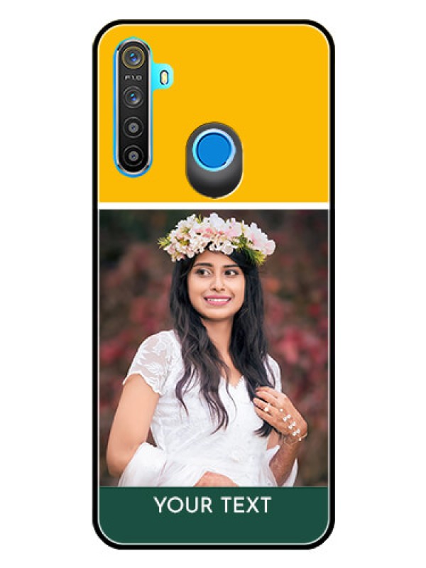 Custom Realme Narzo 10 Photo Printing on Glass Case  - Love You Design