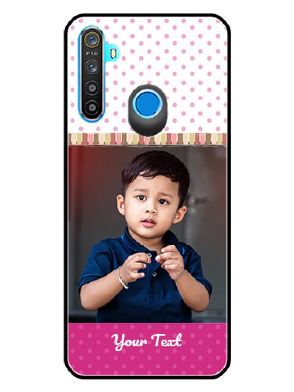 Custom Realme Narzo 10 Photo Printing on Glass Case  - Cute Girls Cover Design