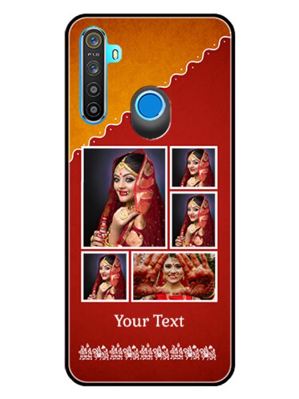 Custom Realme Narzo 10 Personalized Glass Phone Case  - Wedding Pic Upload Design