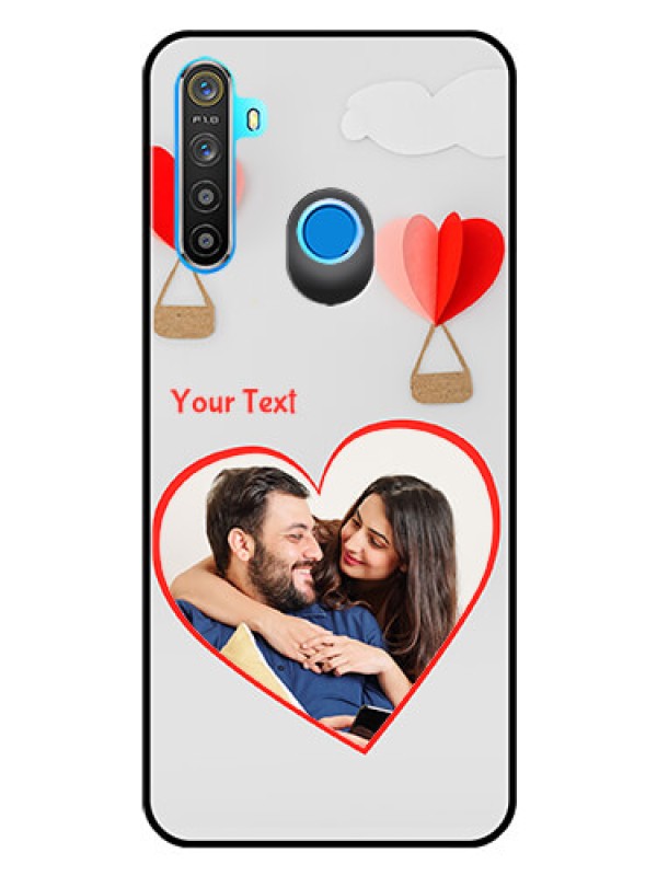 Custom Realme Narzo 10 Custom Glass Mobile Case  - Parachute Love Design