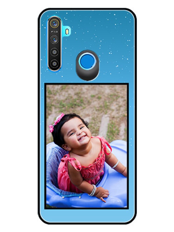 Custom Realme Narzo 10 Custom Glass Mobile Case  - Wave Pattern Colorful Design