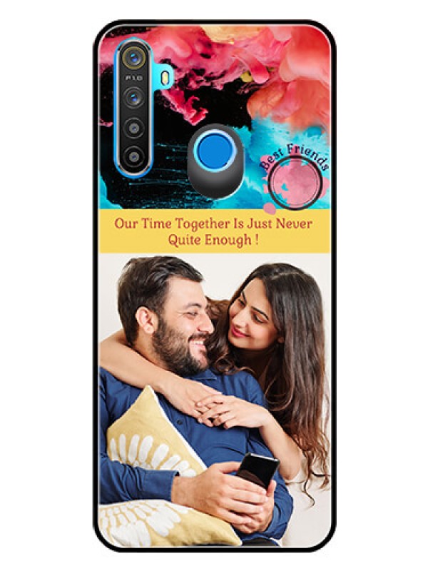 Custom Realme Narzo 10 Custom Glass Mobile Case  - Quote with Acrylic Painting Design