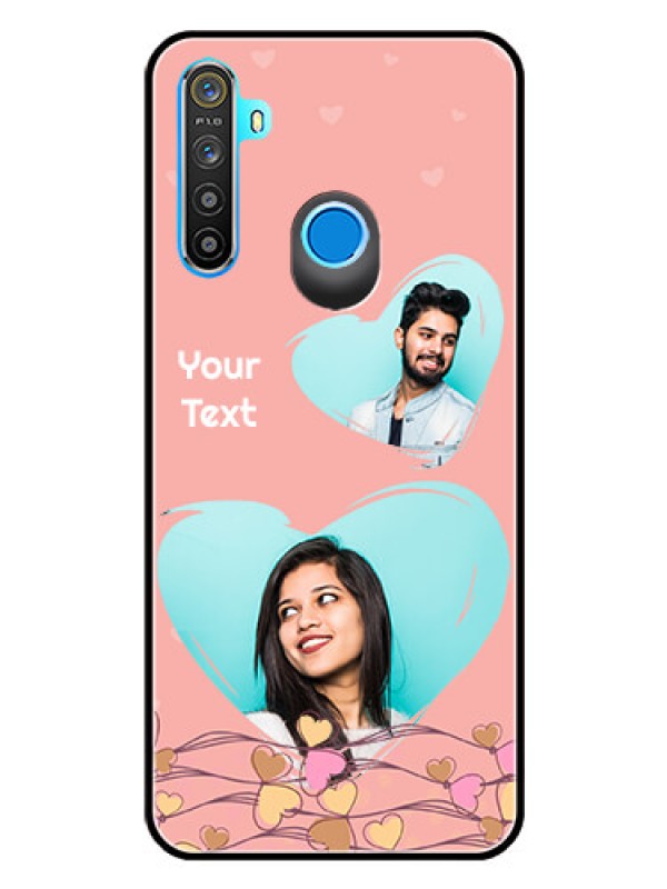 Custom Realme Narzo 10 Custom Glass Mobile Case  - Love Doodle Design