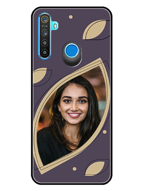 Custom Narzo 10 Custom Glass Mobile Case - Falling Leaf Design