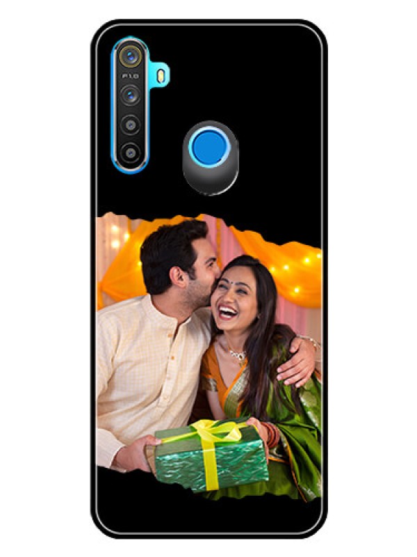 Custom Narzo 10 Custom Glass Phone Case - Tear-off Design
