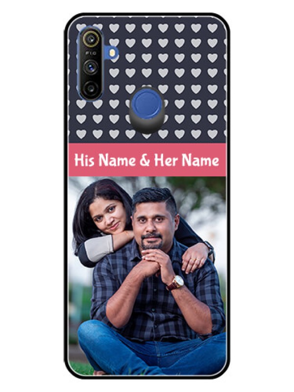 Custom Realme Narzo 10A Custom Glass Mobile Case  - Love Symbols Design
