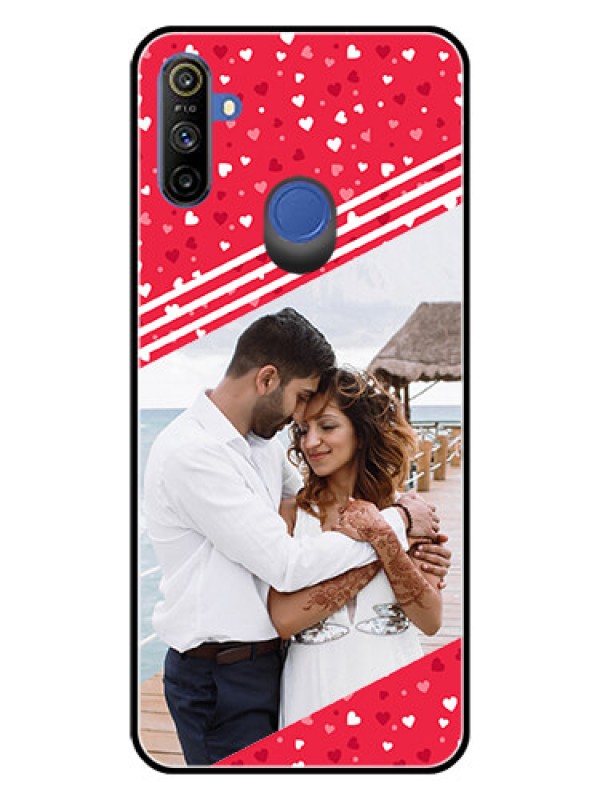 Custom Realme Narzo 10A Custom Glass Mobile Case  - Valentines Gift Design