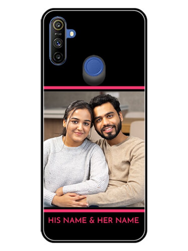 Custom Realme Narzo 10A Custom Glass Mobile Case  - with Add Text Design