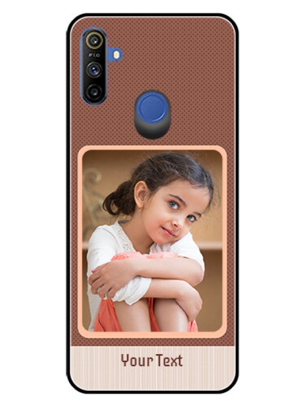 Custom Realme Narzo 10A Custom Glass Phone Case  - Simple Pic Upload Design